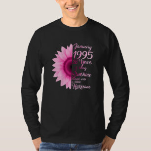 Femmes Janvier Fille 1995 TShirt 28 ans 28e