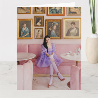 femmes magnifiques avec peintures carte de voeux p