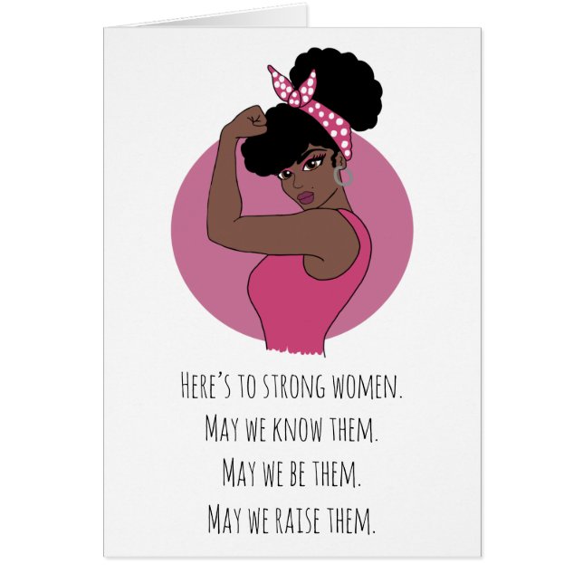 Femmes noires fortes Petites (Blank Inside) Env. i (Devant)