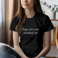 Femmes qui vivent par T-shirt de Pickleball