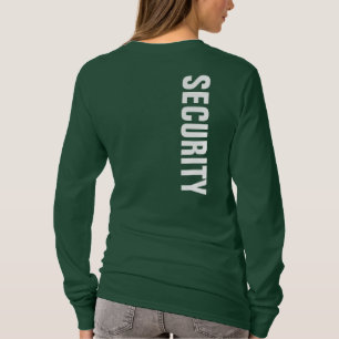 Femmes Sécurité TShirts Forêt à double face vert