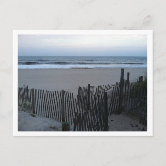 FENCE AND BEACH.jpg Postcard (Front)