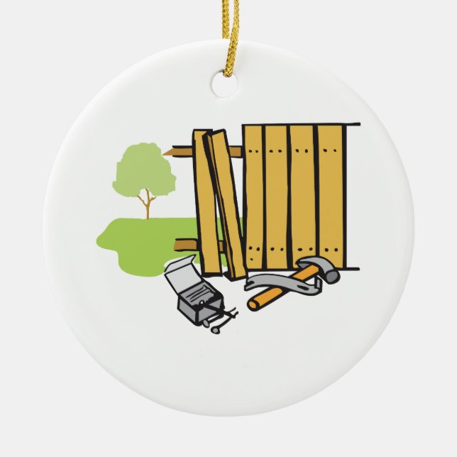 FENCE CERAMIC ORNAMENT (Front)