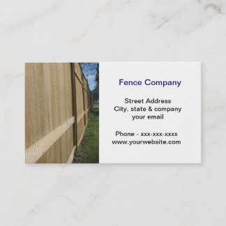 Fence Company Business Card