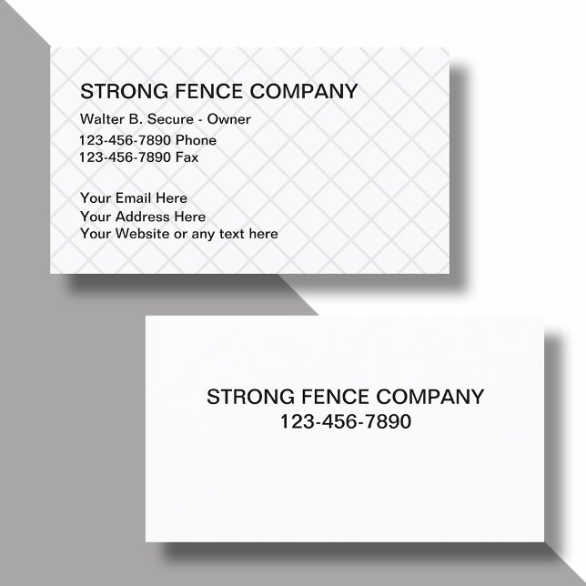 Fence Company Business Cards (Creator Uploaded)