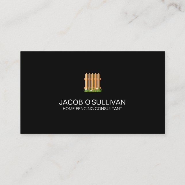 Fence Fencing Security Business Card (Front)