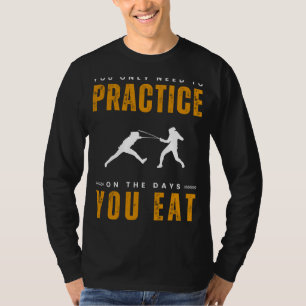 Fence of Funnies: Fencing Practice Tee - Duelling