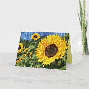 Fence painted de Sunflowers