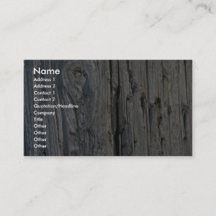 Fence post close-up business card