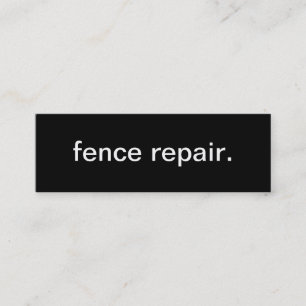 Fence Repair Business Card