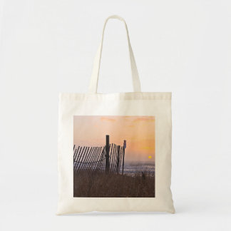 fence sunset Tote Bag
