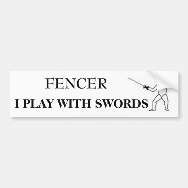 FENCER BUMPER STICKER (Front)