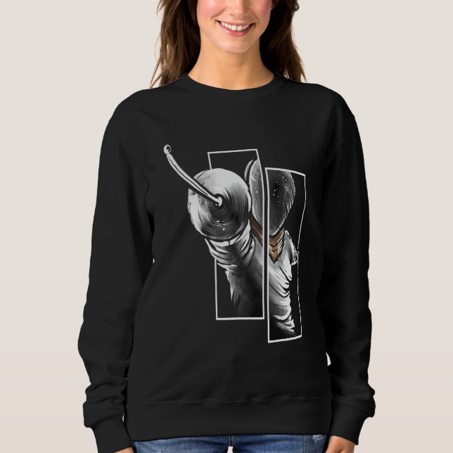 Fencer From The Front - Fencing Sweatshirt (Front)