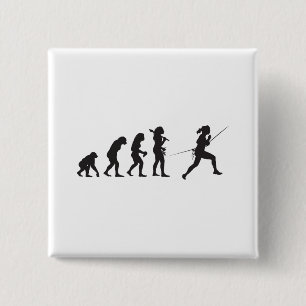 Fencing 2 Inch Square Button