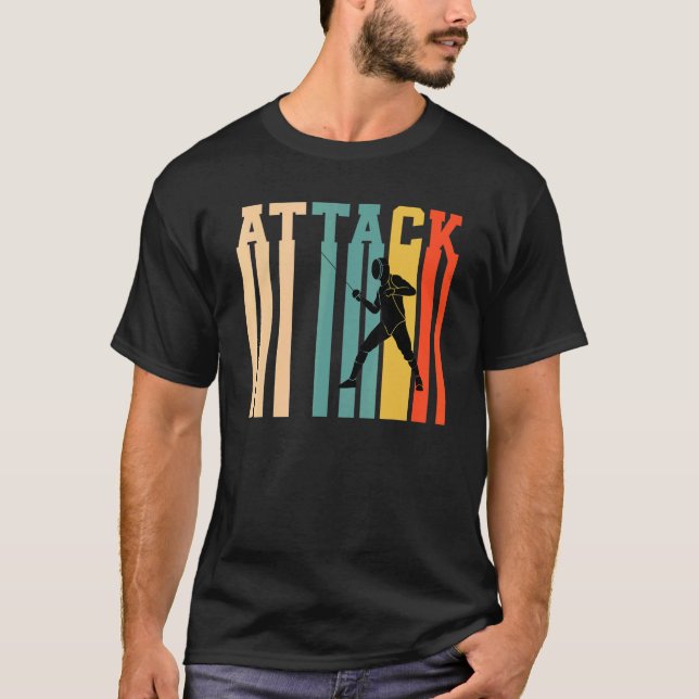 Fencing Attack T-Shirt (Front)