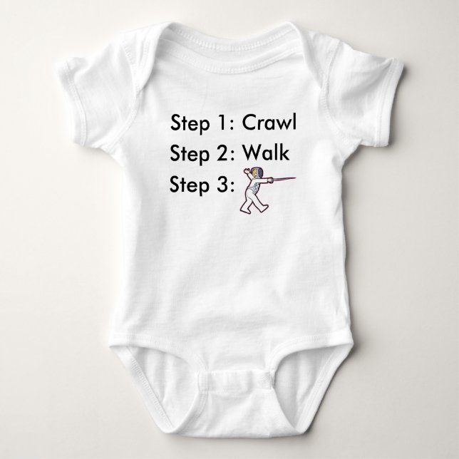 Fencing Baby Bodysuit (Front)