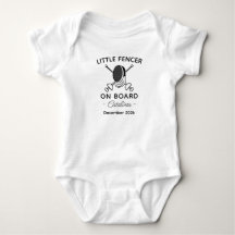 Fencing Baby Shower Little Fencer on Board Fencer