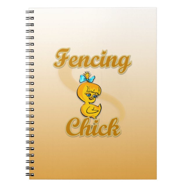 Fencing Chick Notebook (Front)