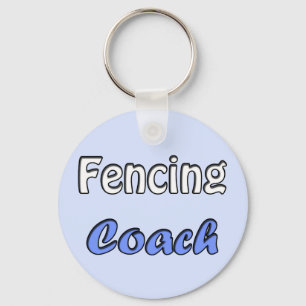 Fencing Coach Keychain