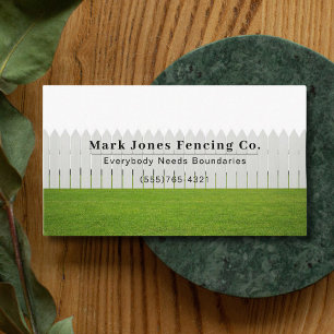 Fencing Company Service Business Card