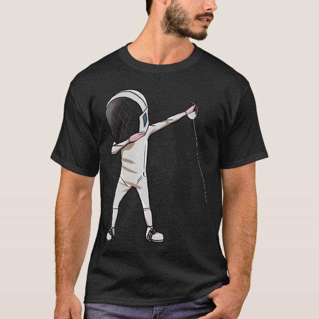 Fencing Dabbing Dab Dance Sports girl T-Shirt (Front)