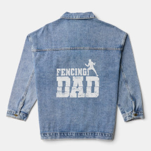 Fencing Dad Epee Denim Jacket