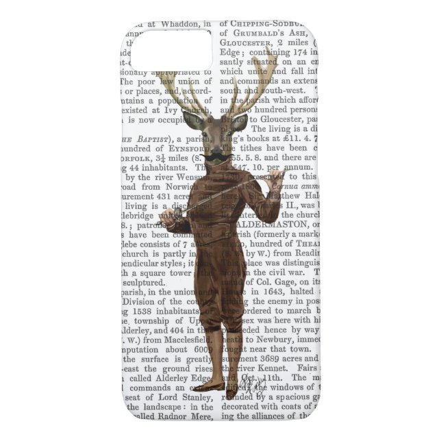 Fencing Deer Full Case-Mate iPhone Case (Back)