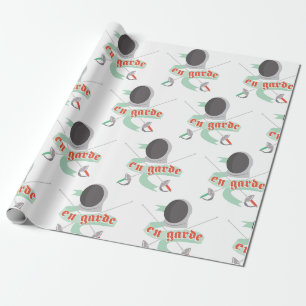 Fencing En Garde Wrapping Paper