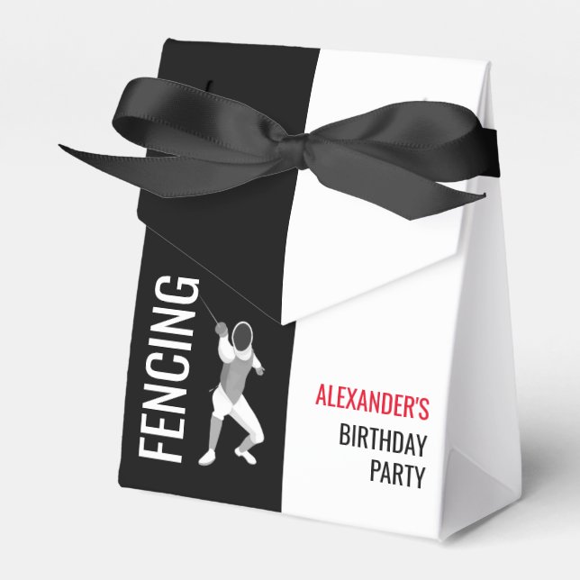Fencing Favor Box (Front Side)