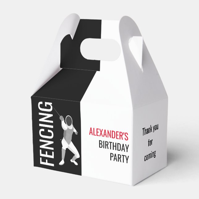 Fencing Favor Box (Front Side)