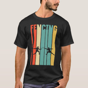 Fencing Fencing Vintage Epee Sword Fighter Foil Fe T-Shirt