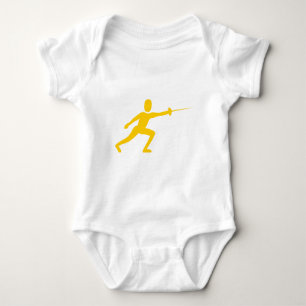 Fencing Figure - Amber Baby Bodysuit