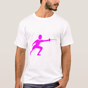 Fencing Figure - Magenta T-Shirt