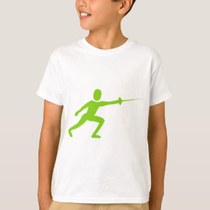Fencing Figure - Martian Green T-Shirt