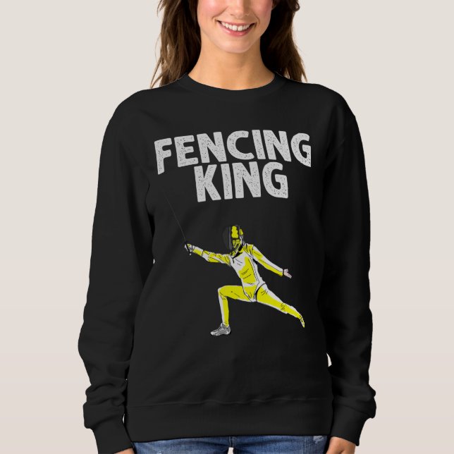 Fencing For Fencer Men Grandpa Fencing Sweatshirt (Front)