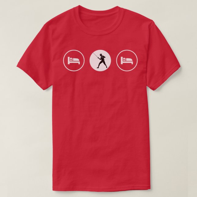 Fencing Gear   5  T-Shirt (Design Front)