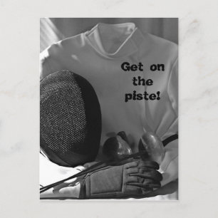 Fencing Gear Postcard