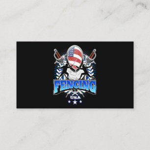 Fencing Gift   I Always Win All Match Business Card