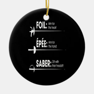 Fencing Gift I Always Win All Match Ceramic Ornament