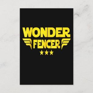 Fencing Gift   I Always Win All Match Enclosure Card