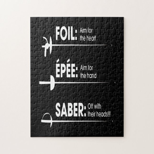 Fencing Gift | I Always Win All Match Jigsaw Puzzle (Vertical)