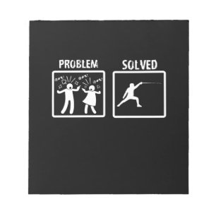 Fencing Gift I Always Win All Match Notepad