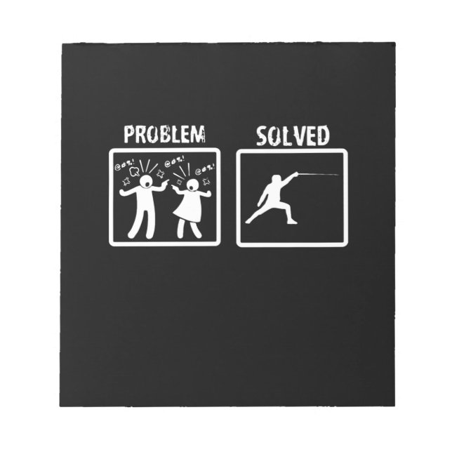 Fencing Gift | I Always Win All Match Notepad (Front)