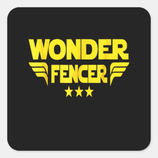 Fencing Gift | I Always Win All Match Square Sticker