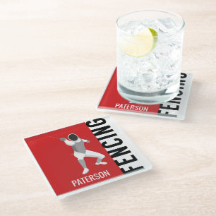 Fencing Glass Coaster
