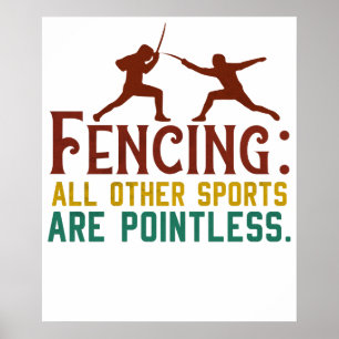 Fencing How I Get My Point Across Funny Fencing2 Poster