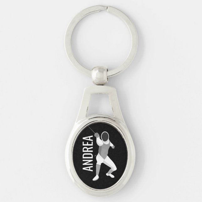 Fencing Keychain (Front)