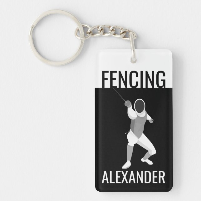 Fencing Keychain (Front)