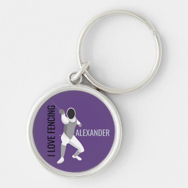 Fencing Keychain (Front)