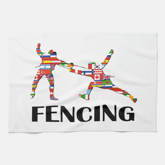 Fencing Kitchen Towel (Horizontal)